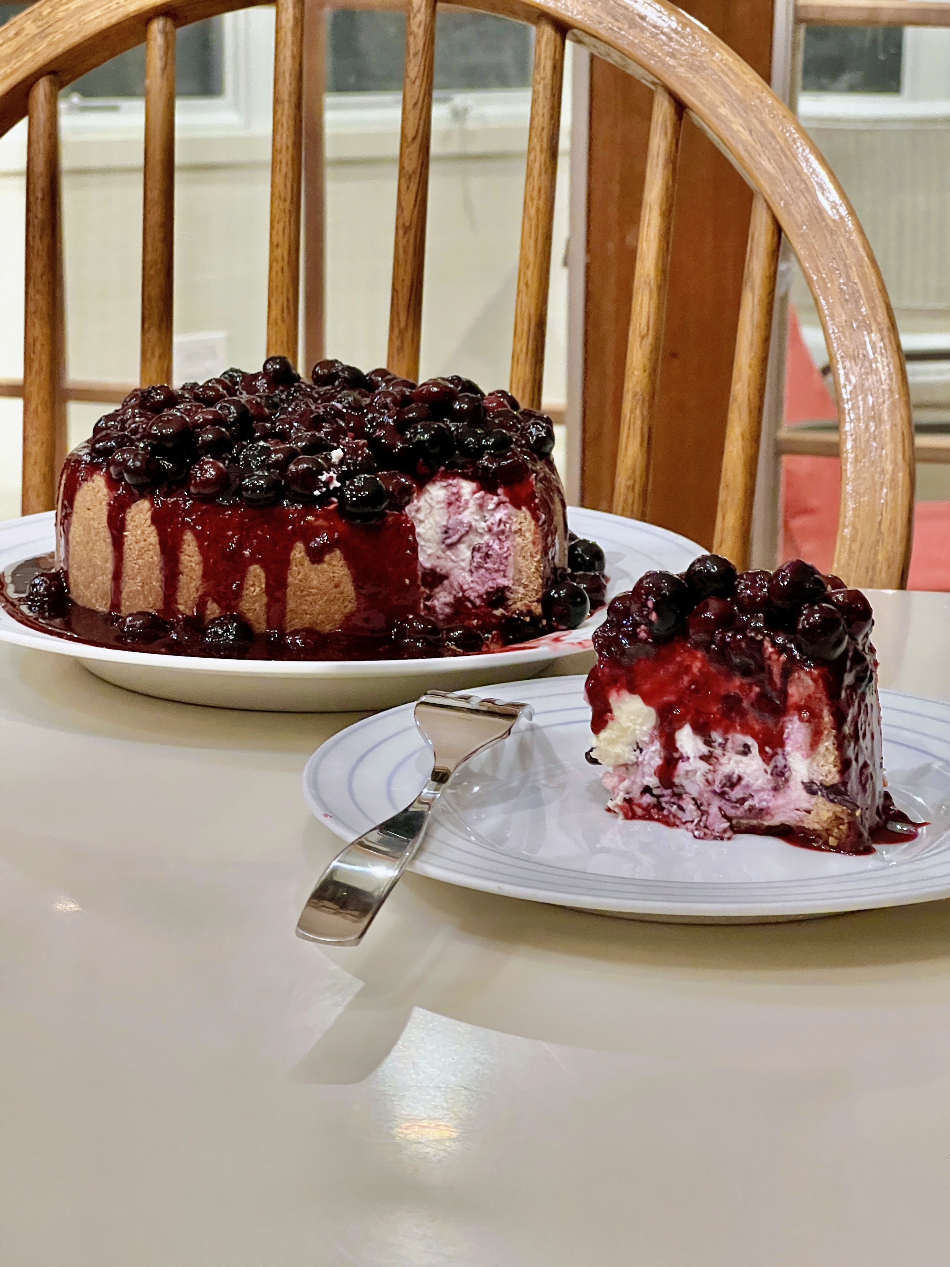 Blueberry cheesecake
