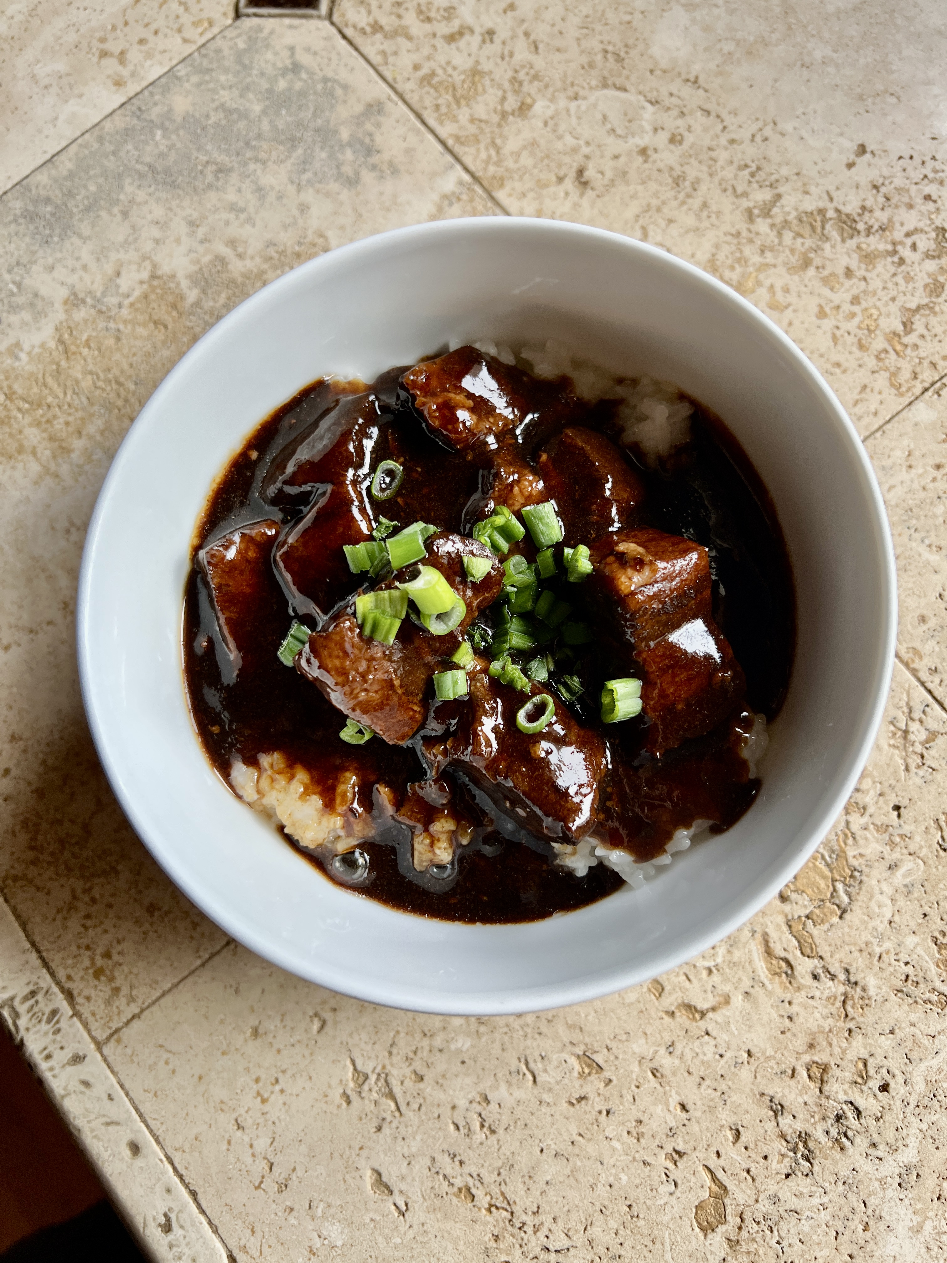 Red braised pork belly